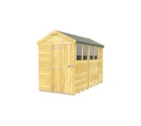 Diy Sheds 5X10 Apex Shed - Single Door With Windows