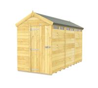 Diy Sheds 5X12 Apex Security Shed - Single Door