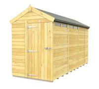 Diy Sheds 5X13 Apex Security Shed - Single Door
