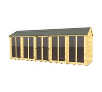 Diy Sheds 5X20 Apex Summer House (Full Height Window)