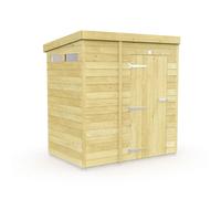 Diy Sheds 5X4 Pent Security Shed - Single Door