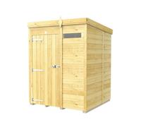Diy Sheds 5X5 Pent Security Shed - Single Door