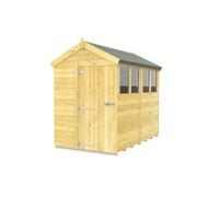 Diy Sheds 5X8 Apex Shed - Single Door With Windows