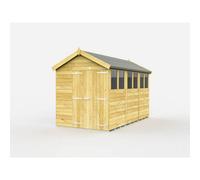 Diy Sheds 6X12 Apex Shed - Double Door With Windows