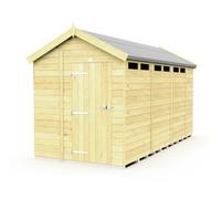 Diy Sheds 6X14 Apex Security Shed - Single Door