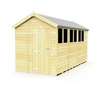 Diy Sheds 6X14 Apex Shed - Single Door With Windows