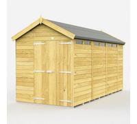 Diy Sheds 6X15 Apex Security Shed - Double Door