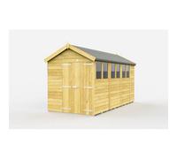 Diy Sheds 6X15 Apex Shed - Double Door With Windows