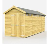 Diy Sheds 6X16 Apex Security Shed - Double Door