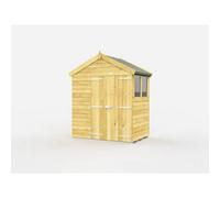 Diy Sheds 6X4 Apex Shed - Double Door With Windows