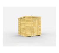 Diy Sheds 6X6 Pent Shed - Single Door Without Windows