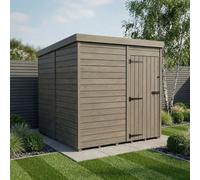 DIY Sheds 7X10 Pent Composite Shed (Single Door, No Windows)