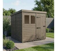 DIY Sheds 7X10 Pent Composite Shed (Single Door, With Windows)