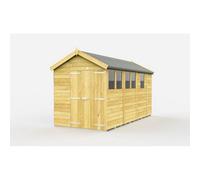 Diy Sheds 7X13 Apex Shed - Double Door With Windows