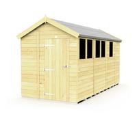 Diy Sheds 7X13 Apex Shed - Single Door With Windows