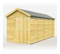 Diy Sheds 7X18 Apex Security Shed - Double Door