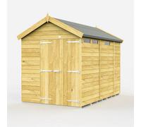 Diy Sheds 7X9 Apex Security Shed - Double Door