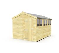 Diy Sheds 8X12 Apex Shed - Single Door With Windows
