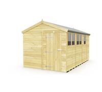 Diy Sheds 8X13 Apex Shed - Single Door With Windows