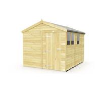 Diy Sheds 8X9 Apex Shed - Single Door With Windows