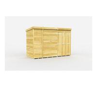 Diy Sheds 9X4 Pent Shed - Double Door Without Windows