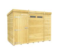 Diy Sheds 9X5 Pent Security Shed - Single Door