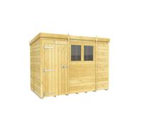 Diy Sheds 9X5 Pent Shed - Single Door With Windows