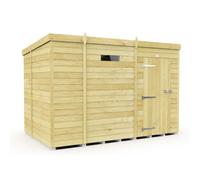 Diy Sheds 9X7 Pent Security Shed - Single Door