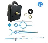 DIY Silent Quartz Clock Movement with Hook, 18mm Shaft Length, 11mm Thread Length, Compatible with Wall Clock Panels from 5mm to 8mm Thickness (A)