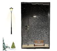 DIY Snow Lamp Kit for Night Road, Christmas Night Light with Flowing Snow, Romantic Winter for Bedroom or Holiday Decoration
