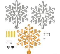 DIY Snowflake Light Soldering Kit, Touch Controlled Snowflake Night Light Kit - DIY Dimmable LED, Type-C Powered, Warm White Glow for Kids Crafts & Learning Projects(B)