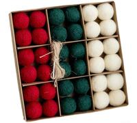 DIY Snowflake Tree Ornaments 6pc 5cm Felt Kit(F)