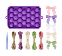 DIY Soap Mold - 12cm Food Grade Easy Release Grape Silicone, Craft Mould with Jute Rope | Handmade Kit for Mother's Day Teacher's Birthdays Home Decor Celebration