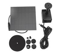 DIY Solar Water Pump Kit Solar Powered Water Fountain Pump with 6 Nozzles for Bird Bath Garden Fish Tank ABS Material 110 x 110mm Solar Panel