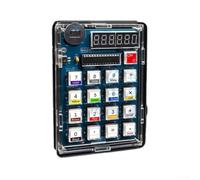 DIY Soldering Kit Calculator 6-Digit LED Display USB Electronic Kit Calculator Transparent ABS Housing Soldering Exercise Set for Beginners School Project Mathematics Digital Calculator Kit 113 x 78