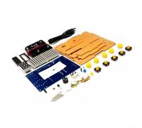 DIY Soldering Kit for Electronic Beginners - Portable Game Console Building Set with 4 Games, RGB LED Display & USB/AA Battery Power (108