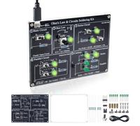 DIY Soldering Kit, Ohm's Law&Circuit Learning Kit, Physics Science Lab | Soldering Practice Kit for Students, Electronic Project Board to Learn Series&Parallel Circuits, Voltage Current Resistance