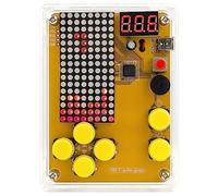 DIY Soldering Project Game Kit Retro Classic Electronic Soldering Kit with 5 Retro Classic Games and Acrylic Case, Idea for STEM High School Family Education Friends by Etoput