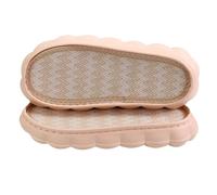 DIY Sole Spring and Summer Linen Insole Shoes with Soft and Lightweight Hand-Woven Fabric Strips and Yarn(Pink,38-39)
