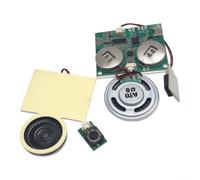 DIY Sound Recorder Chip for Cards, Models, and Costumes | Button, Light & Magnetic Activation, 16min Record Time, 45x40mm Plastic Module, for ideal For Cards, Models, Cosplay
