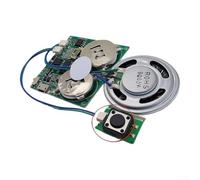 DIY Sound Recorder Chip for Cards, Models, and Costumes | Button, Light & Magnetic Activation, 16min Record Time, 45x40mm Plastic Module, for ideal For Cards, Models, Cosplay