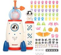 DIY Space Magic Balloon Craft Kit, Sticker Decorated Balloons Toy for Kids,Rocket Air Pump Fun with Balloon Monster Pals,Make Your Own Magic Balloons Nano Tape Bubble DIY Craft Kit For Party (170PCS)