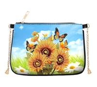 DIY Special Shape Diamond Painting Clutch Bag Rhinestone Stitch Shoulder Bag Handmade Arts Craft Makeup Bag for Art Crafts