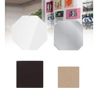 DIY Square Fridge Magnet Making Supplies, for 2x2/2.5x2.5inch Magnets, 5 Sets for Press Machine, Photo Picture Magnets