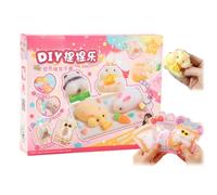 DIY Squeeze Toys Kits,Make Your Own Squishies,Super Soft Silicone Rubber Fast Cure Taba Squishy Kit,Stress Relief Sensory Toys,Taba Squishy Kit,Squishy Making Kit,DIY Kits for Adults,DIY Squishy Kit
