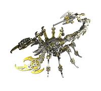 DIY Stainless Steel 3D Scarab Scorpion King Model Kit, Mechanical Cyberpunk Style Collectible Gift, 3d Metal Puzzle for Adults & Teens (200+ Pcs)