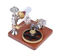 DIY Steam Power Engine Model Rotating Mechanical Music Box Science Experiment Free Piston Adjustable Speed Physics Toy