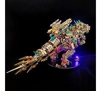 DIY Steampunk Dinosaur 3D Metal Puzzle Kit, 2500+PCS Ultra-large 50cm Mechanical Dinosaur with Movable Joints, 3D Jigsaw Puzzle Collectible Creative Gift for Adults