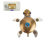 DIY Steampunk Metal Turtle Model Kit for Adults, 100+PCS 3D Marine Creature Assembly, Mechanical Ocean Desk Decor Collectible Gift