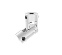 DIY Steering Universal Joint, Joint Coupling D11 L23 11mm 23mm Multiple Sizes Model Car Ship(Silver 4mm to 5mm)